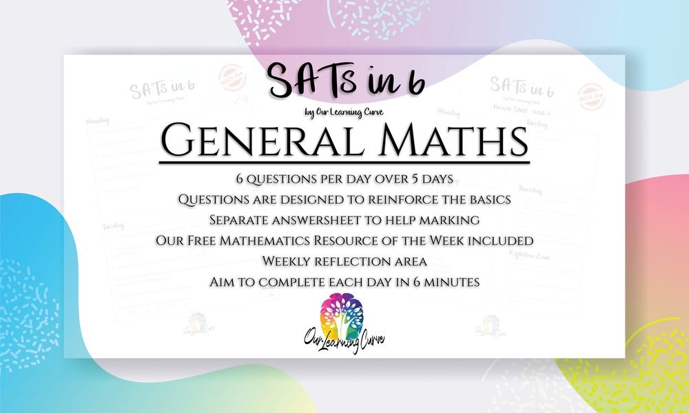 SATs in 6 General Maths pack